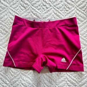 Adidas Pink Athletic Shorts with Moisture-Wicking Fabric Women's M
